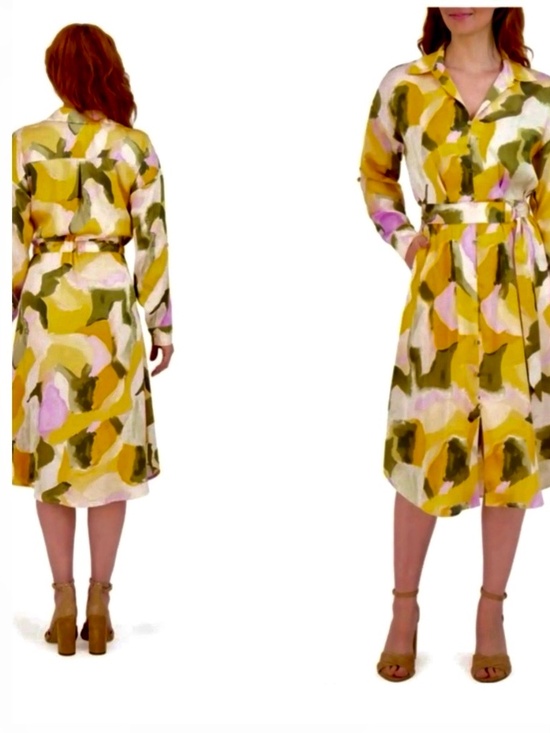 French Connection Dresses & Skirts - NWT French Connection abstract colorful shirt dress